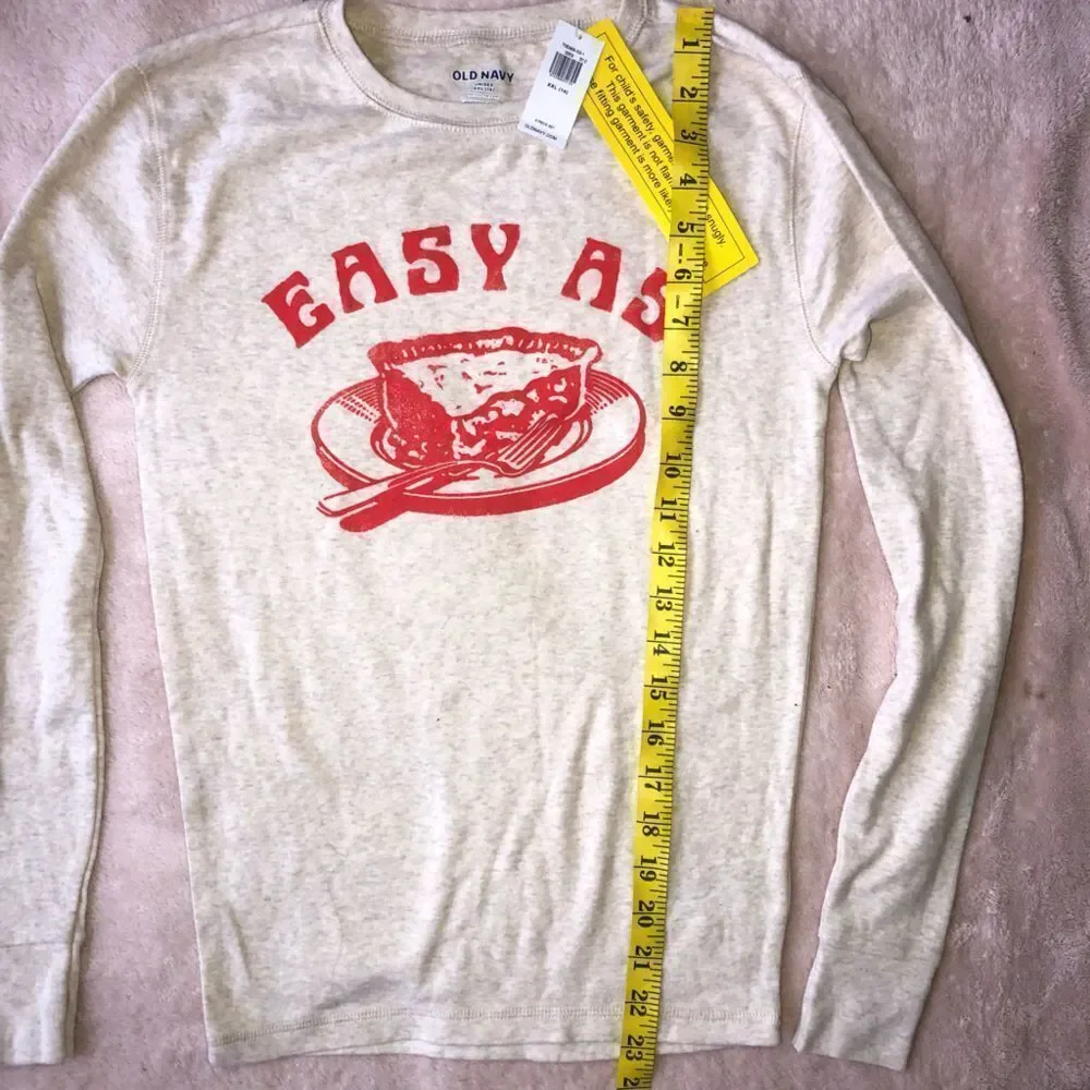 NWT Unisex XXL (14) Old Navy LS Pajama Top